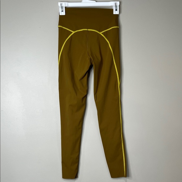 Offline by Aerie Leggings Brown with Yellow Accents Women’s Small 7/8 Length - Picture 5 of 6